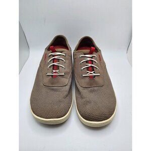 Men's Olukai Nohea Moku Shoes‎ Brown Red Athletic Casual Trainer Sneakers Size 9
